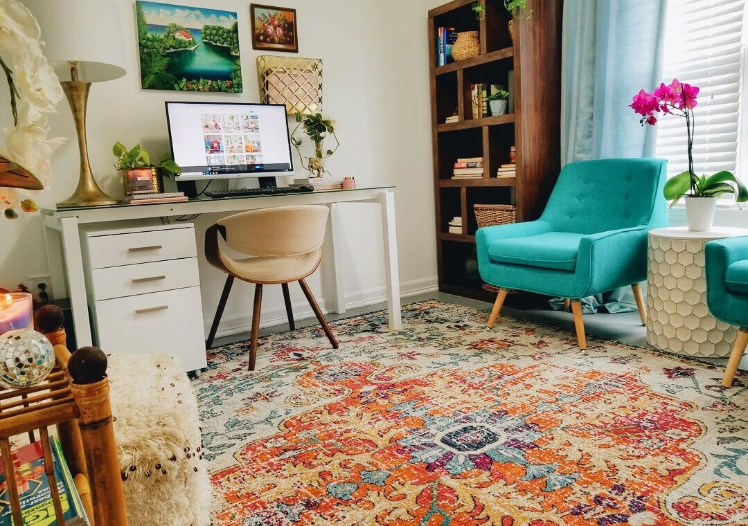 colorful home office