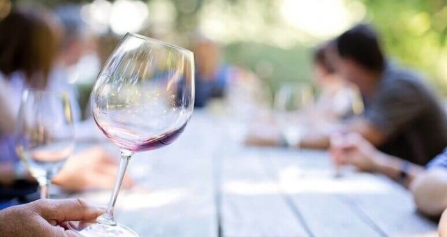 glass of wine